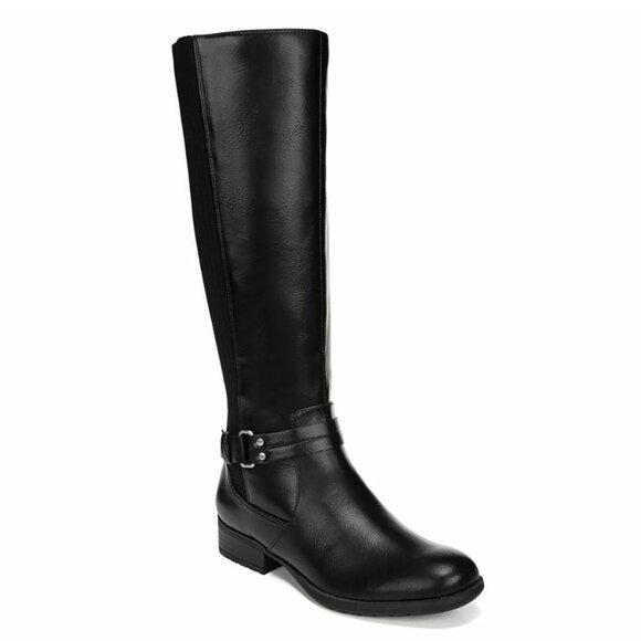 NIB Lifestride X-Anita Athena Leather Riding Boots Black Size 7 - Picture 2 of 3